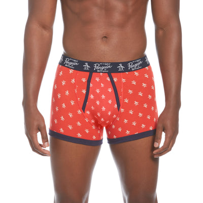 4-PACK TRUNK-Underwear-Navy/Stripe/Gry/Red-M-Original Penguin