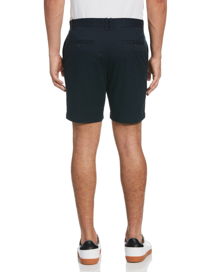 Big and Tall 8"  Basic Short With Stretch (Dark Sapphire) 