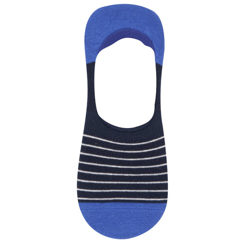 Balboa Stripe No-Show Socks-Socks-Blue-NS-Original Penguin