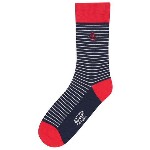 Balboa Stripe Socks-Socks-Red-NS-Original Penguin