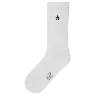 Basic Athletic Fit Sock-Socks-White-NS-Original Penguin