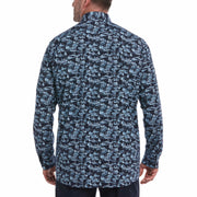 Big & Tall EcoVero™ Woven Poplin Stretch Shirt (Dark Sapphire) 