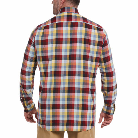 Big & Tall EcoVero™ Woven Plaid Stretch Shirt (Spring Lake) 