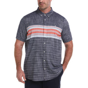 Big & Tall Engineered Chest Stripe Polo (Dark Sapphire) 