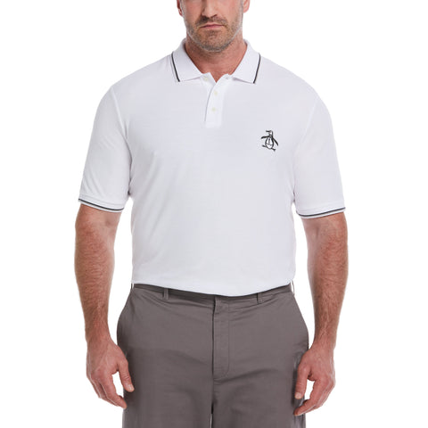 Big and Tall Mega Pete Polo (Bright White) 