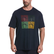 Big & Tall Multiple Pete Print Tee (Dark Sapphire) 