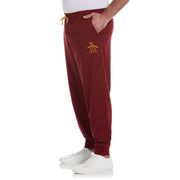 Big & Tall Organic Cotton Fleece Logo Pant (Cabernet) 