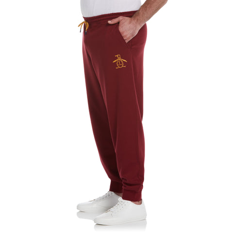 Big & Tall Organic Cotton Fleece Logo Pant (Cabernet) 