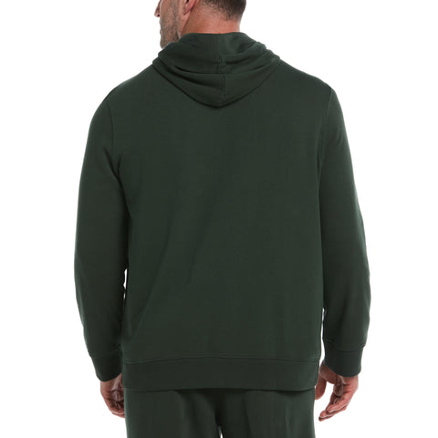 Big & Tall Organic Cotton Logo Fleece Hoodie (Deep Forest) 