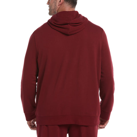 Big & Tall Organic Cotton Logo Fleece Hoodie (Cabernet) 