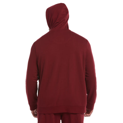 Big & Tall Organic Cotton Logo Fleece Hoodie (Cabernet) 