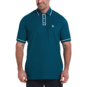 Big and Tall Organic Earl Polo (Blue Coral) 