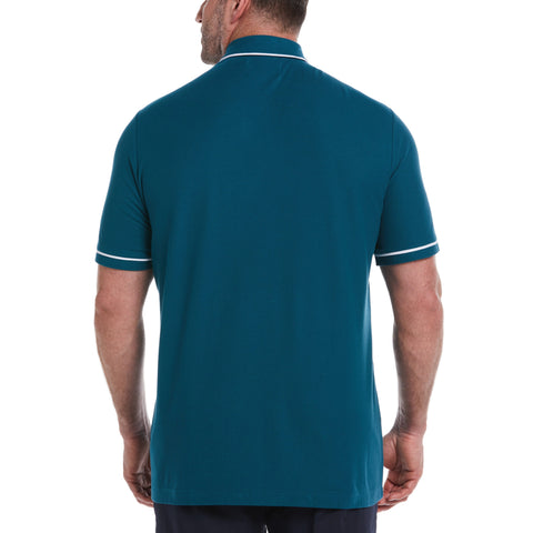 Big and Tall Organic Earl Polo (Blue Coral) 