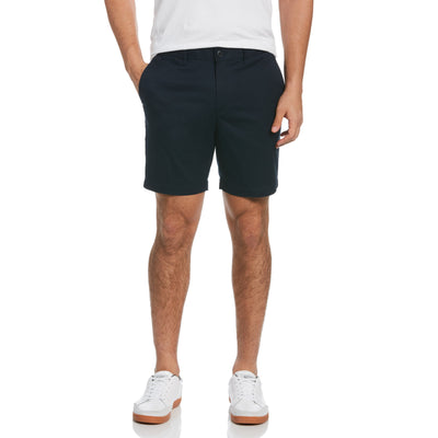 Big and Tall 8"  Basic Short With Stretch (Dark Sapphire) 