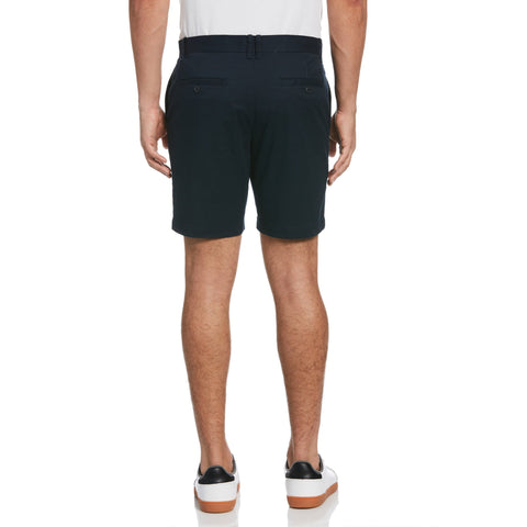 Big and Tall 8"  Basic Short With Stretch (Dark Sapphire) 