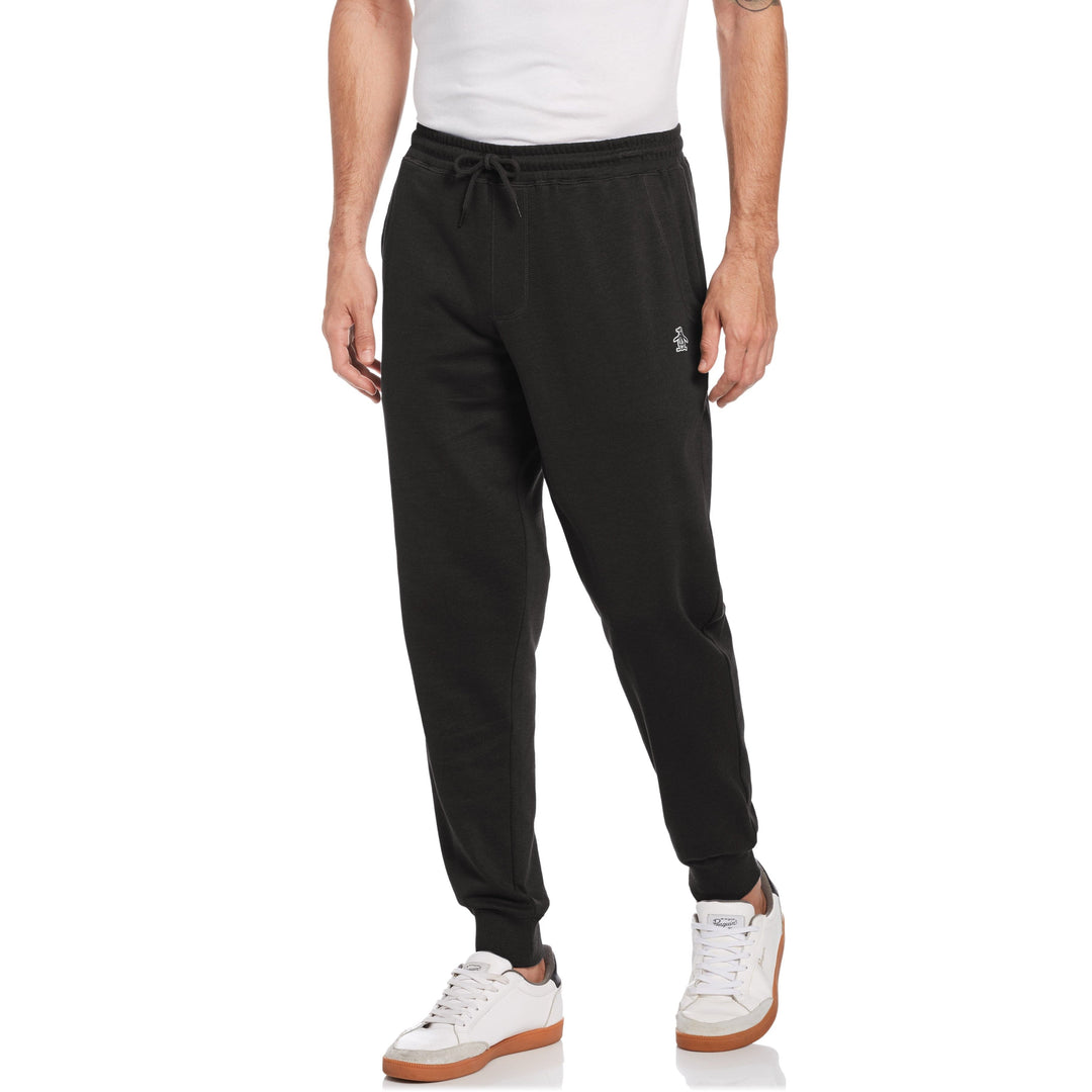 Big and Tall Sticker Pete Fleece Jogger Pant (True Black) 