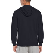 Big & Tall Sticker Pete Full Zip Fleece Hoodie (Dark Sapphire) 
