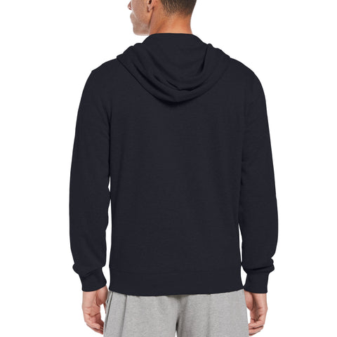 Big & Tall Sticker Pete Full Zip Fleece Hoodie (Dark Sapphire) 