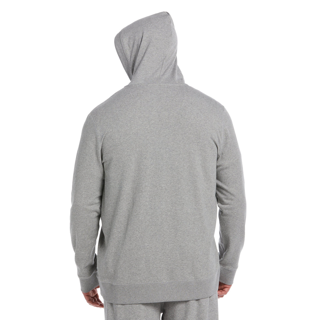 Big and Tall Sticker Pete Full Zip Fleece Hoodie (Rain Heather) 