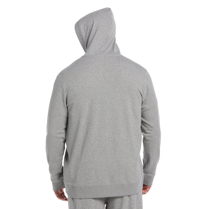 Big and Tall Sticker Pete Full Zip Fleece Hoodie (Rain Heather) 