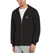 Big and Tall Sticker Pete Full Zip Hoodie (True Black) 