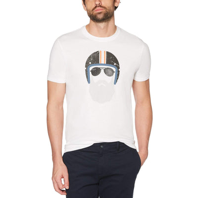 Biker Beard & Specs Tee Bright White / S