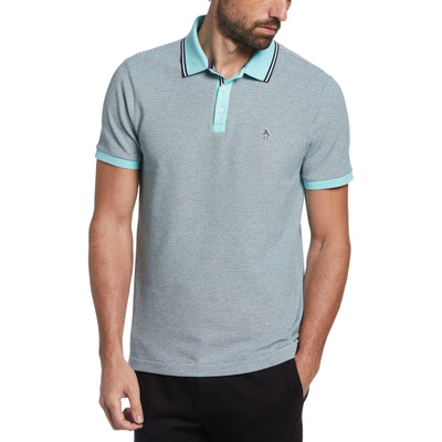Birdseye Pique Polo (Aruba Blue) 
