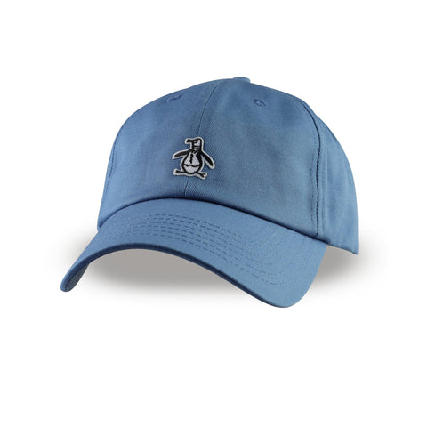 Brushed Cotton Twill Dad Baseball Cap-Hats-Copen Blue-OS-Original Penguin