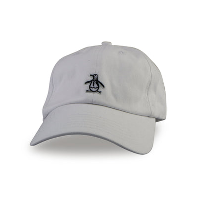 Brushed Cotton Twill Dad Baseball Cap-Hats-White-OS-Original Penguin