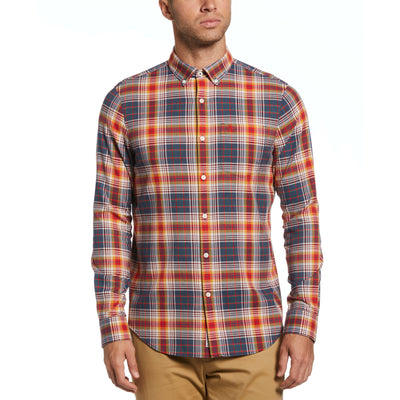 Brushed Flannel Button Down (Dress Blues) 