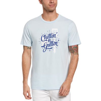 Chillin' n Grillin' Tee-Tees-Omphalodes-L-Original Penguin