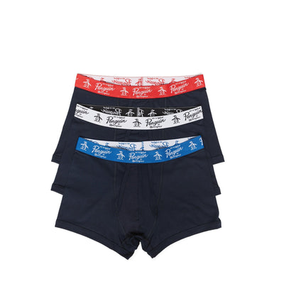 Classic Remix 3 Pack Trunk-Underwear-Navy/White-S-Original Penguin