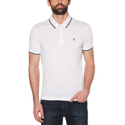 Contrast Tipping Polo Bright White / M