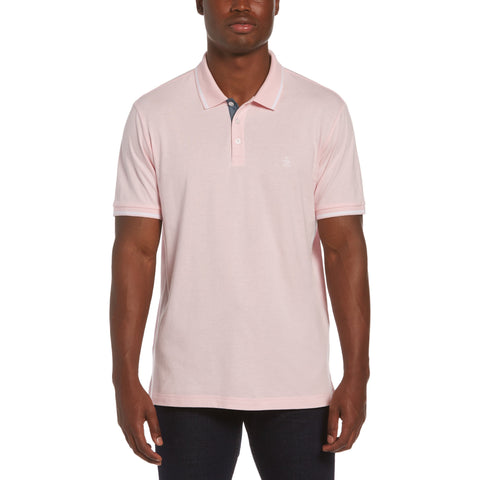 Contrast Tipping Polo-Dup-Polos-Parfait Pink-L-Original Penguin