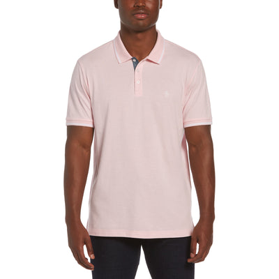 Contrast Tipping Polo-Dup-Polos-Parfait Pink-L-Original Penguin