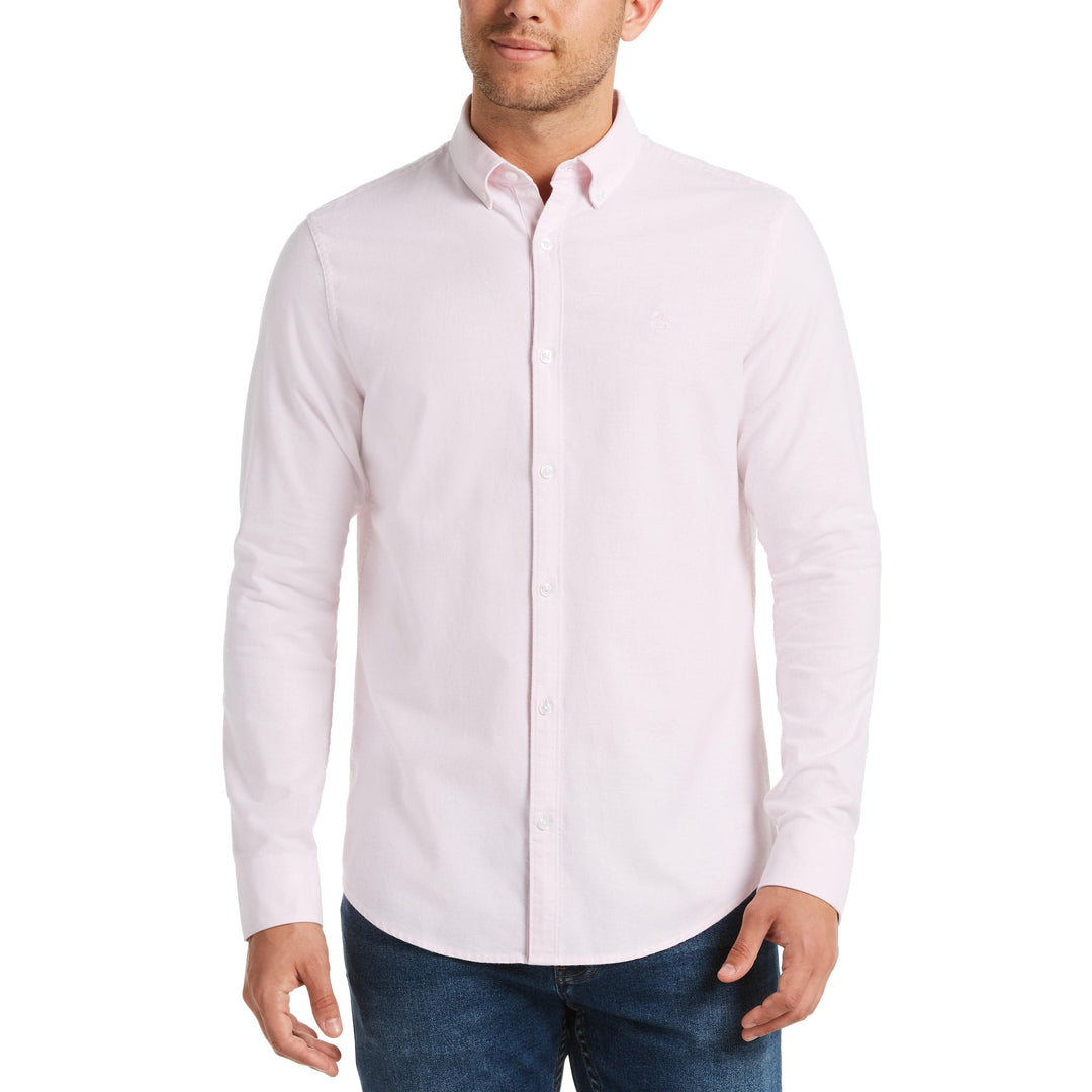 Core Oxford Shirt-Shirts-Parfait Pink-XS-Original Penguin