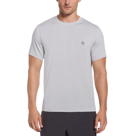 Crew Neck Short Sleeve Tennis T-Shirt (Pearl Blue) 