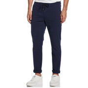 Cuffed Drawstring Pants (Dark Sapphire) 