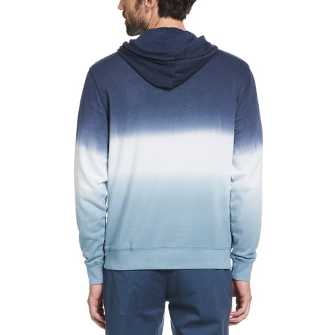 Dip Dyed Fleece Pullover Hoodie (Dark Sapphire) 