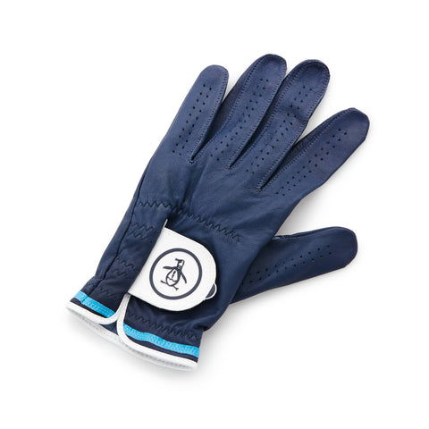 Double Piped Left Hand Golf Glove (Black Iris) 