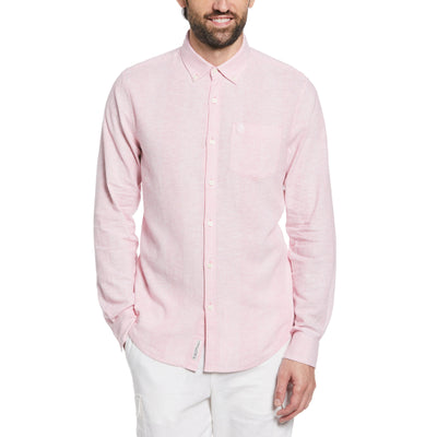 EcoVero™ Pinstripe Shirt (Wild Rose) 