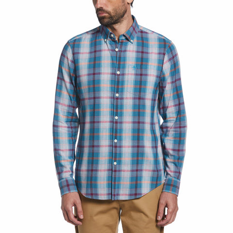 Multi Plaid Shirt (Mosaic Blue) 