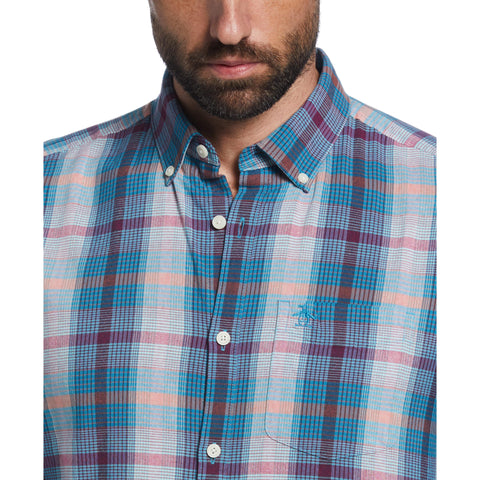 Multi Plaid Shirt (Mosaic Blue) 