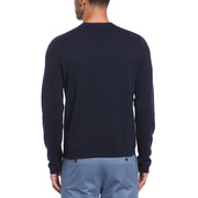 Engineered Chest Stripe Sweater (Dark Sapphire) 