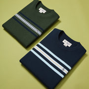 Engineered Chest Stripe Sweater-Sweaters-Original Penguin