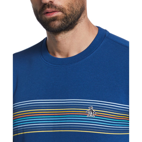 Engineered Chest Stripe Sweatshirt (Limoges) 