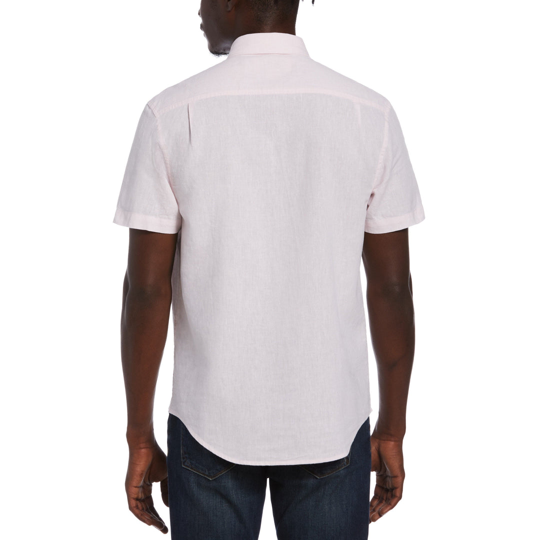 Feeder Stripe Linen Shirt (Parfait Pink)