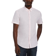Feeder Stripe Linen Shirt-Shirts-Parfait Pink-XXL-Original Penguin