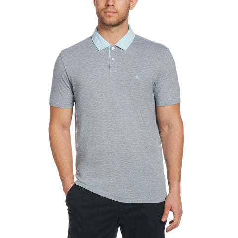 Feeder Stripe Polo-Polos-Crystal Blue-L-Original Penguin