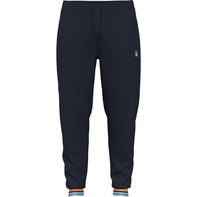 Fleece Jogger with Flat Knit Trim (Dark Sapphire) 